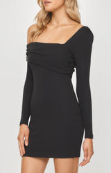 Nadia Mini Dress - Black - First Design