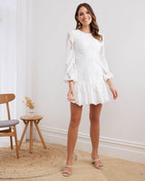 Octavia Dress - White - First Design