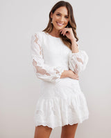 Octavia Dress - White - First Design