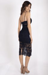 Olivia Lace Dress - Navy - First Design