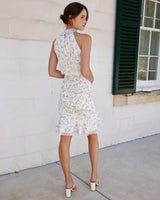 Pip Midi Dress - White Floral - First Design