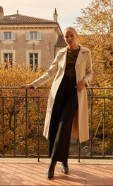 Landon Trench Coat - Bone