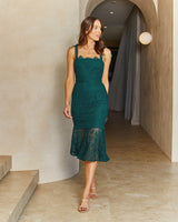 Reneylla Dress - Emerald Green - First Design