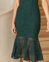 Reneylla Dress - Emerald Green - First Design