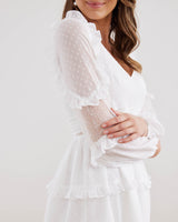 Sasha Mini Dress - White - First Design