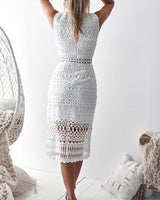 Scarlett Dress In White - First Design