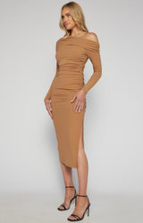 Alea Midi Dress - CAMEL