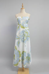 Hampton Floral Maxi Dress - Blue Green