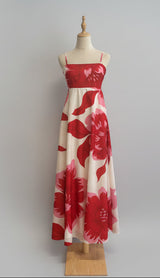Hampton Floral Maxi Dress - Red