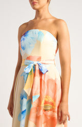 Ariel Floral Maxi Dress - Blue