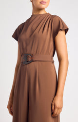 Chisa Jumpsuit - Chocolate