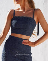 Skyler Lace Set - Navy - First Design