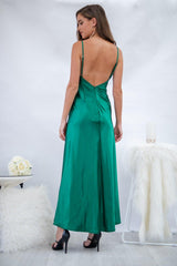 Snowflake Dress in Forest Green - First Design