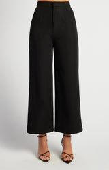Edith Straight Leg Pants - Black
