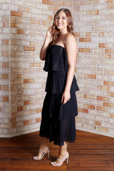 Tango Maxi Dress - Black - First Design