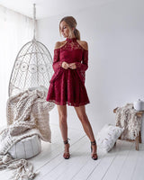 Tanya Dress in Burgundy - First Design
