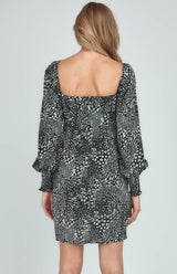 Tash Mini Dress - Black Leopard - First Design