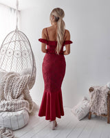 Taylor Lace Dress - Red - First Design