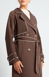 Leah Trench Coat - Espresso