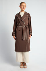 Leah Trench Coat - Espresso