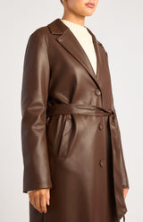 Quinn Longline Coat - Espresso