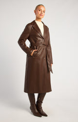 Quinn Longline Coat - Espresso