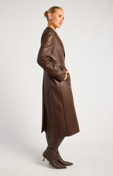Quinn Longline Coat - Espresso