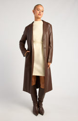 Quinn Longline Coat - Espresso