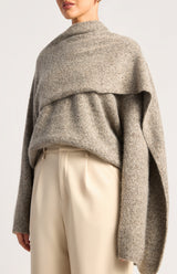 Railyn Knit Sweater - Grey Marl
