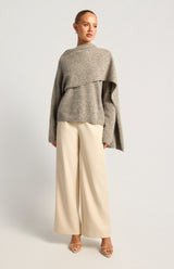 Railyn Knit Sweater - Grey Marl