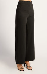 Elle High Waist Pant - Black