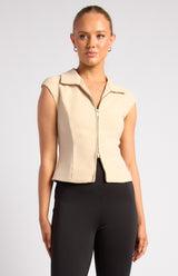Belinda Two Way Zip Top