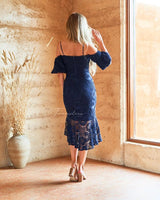 Riana Midi Dress - Navy - First Design