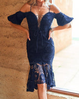 Riana Midi Dress - Navy - First Design