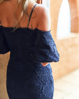 Riana Midi Dress - Navy - First Design