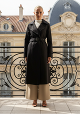 Landon Trench Coat - Black