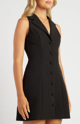 Mayday Blazer Mini Dress - Black
