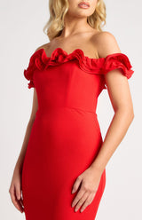 Ophelia Maxi Dress  - Red