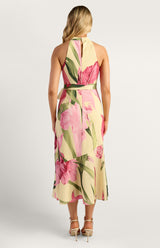 Jemma Elegant Midi Dress - Floral
