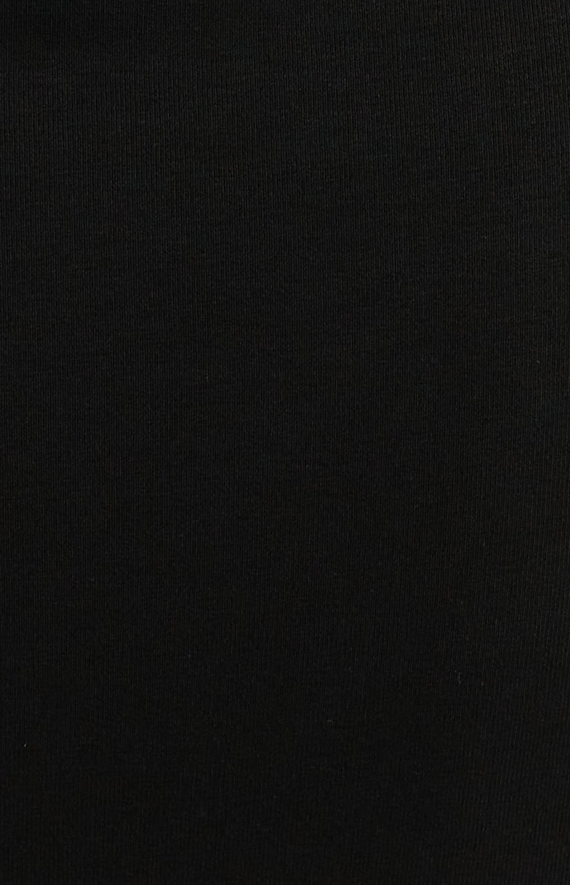 Long Sleeve Midi Dress - Black