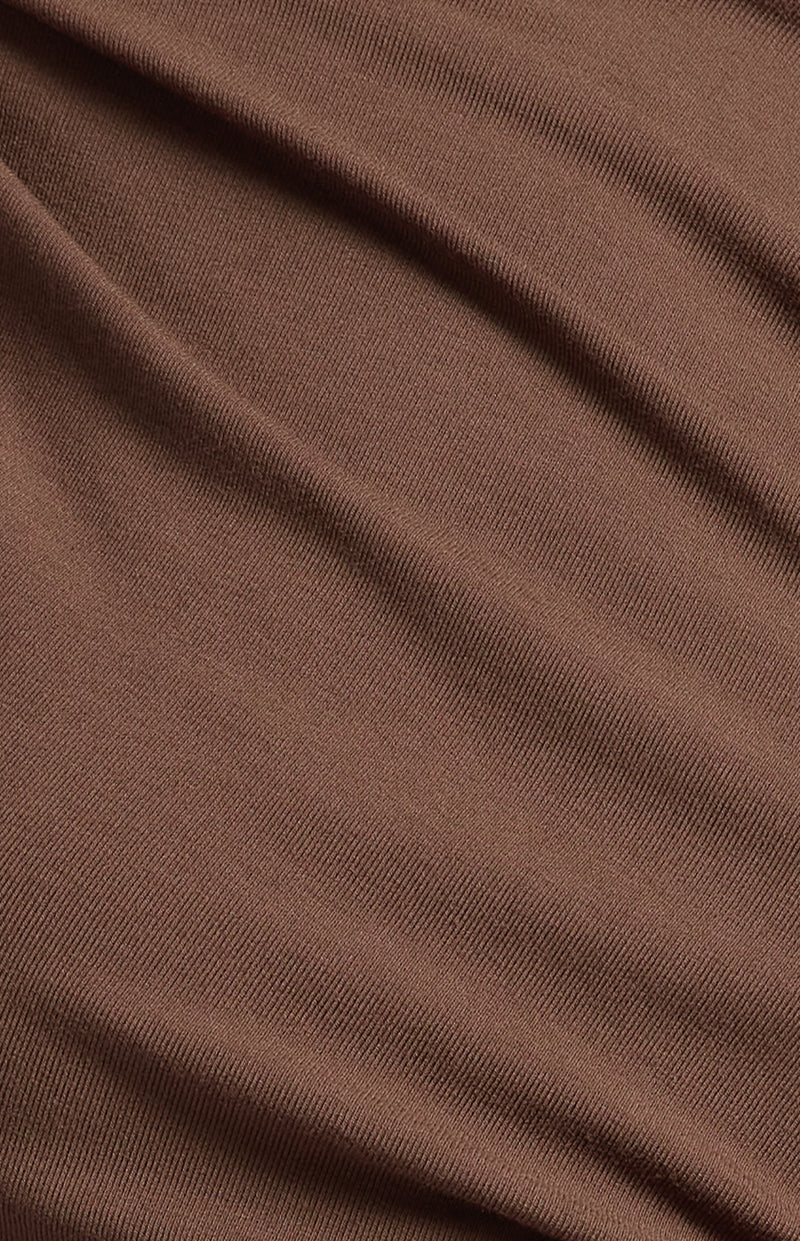 Long Sleeve Midi Dress - Espresso