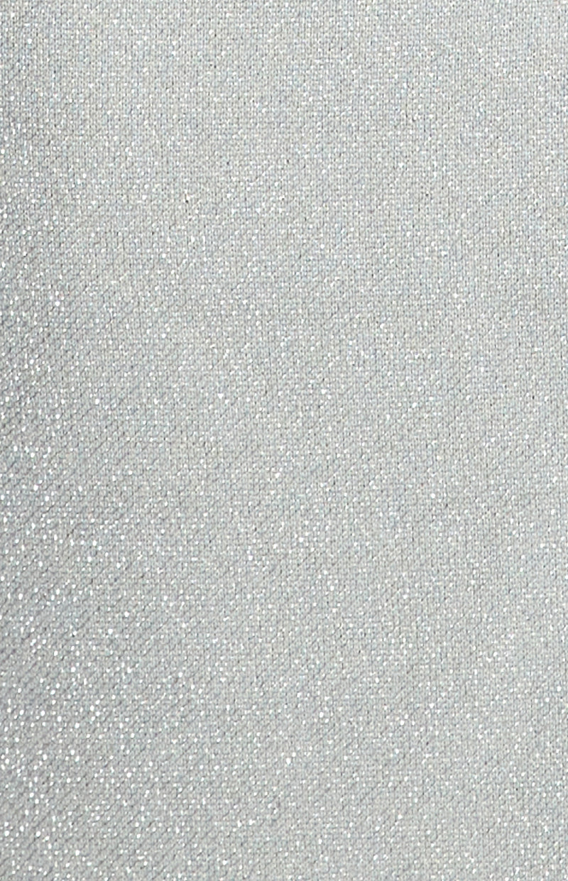 Estelle Metalic Mesh Midi Dress - Silver