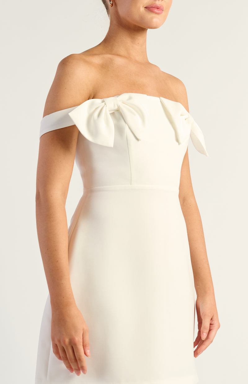 Georgina Mini Dress - White