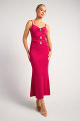Jessica Maxi Dress - Fuchsia