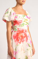 Gina Summer Midi Dress - Floral