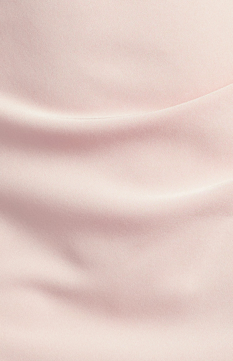 Rosie Satin Midi Dress - PalePink