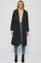 Leah Trench Coat -Black