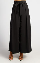 Zayla Wide Leg Trousers - Black