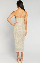 Amarni Sequin Dress- Champagne - First Design