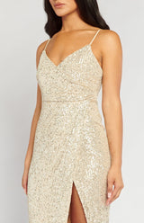 Amarni Sequin Dress- Champagne - First Design